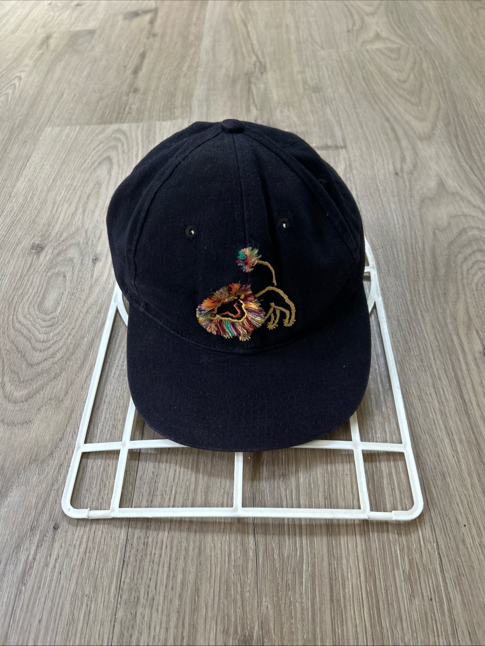 Vintage Kids Black Embroidered Lion king broadway musical youth SnapBack